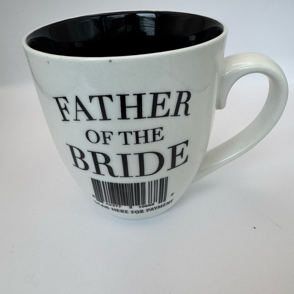 Father Of The Bride Coffee Tea Mug Large Funny Cheeky Mary Square Black White